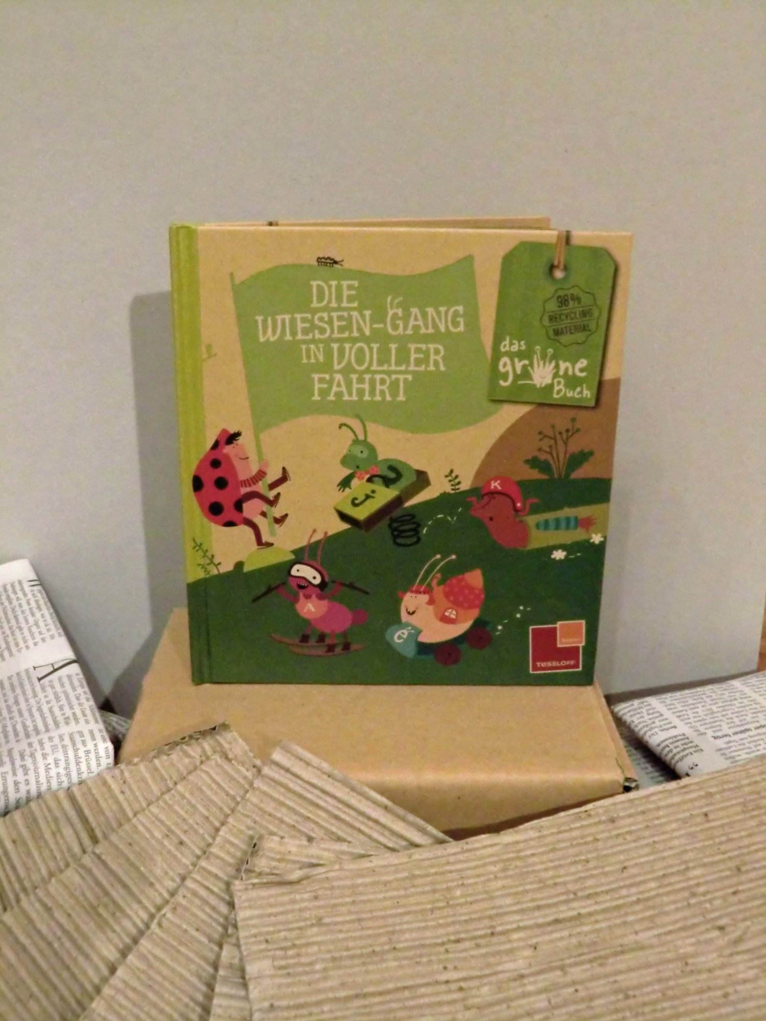Eine umweltfreundliche Kinderbuchbox.