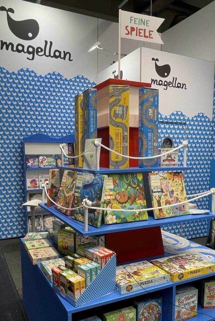 Magellan Verlag mit Büchern und Spielen, die umweltfreundlich hergestellt werden.