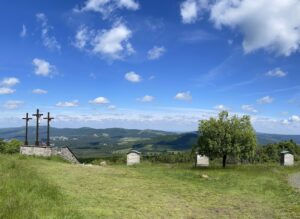 Wandern in der Rhön, Blick Kreuzberg